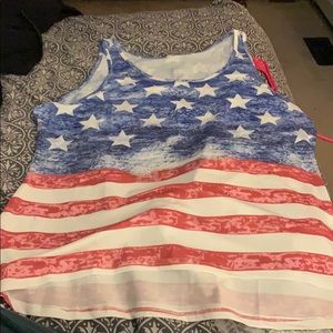 American flag tank